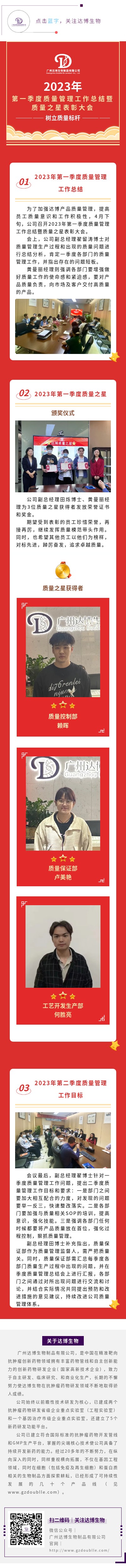 2023年第一季度質(zhì)量管理工作總結(jié)暨質(zhì)量之星表彰大會